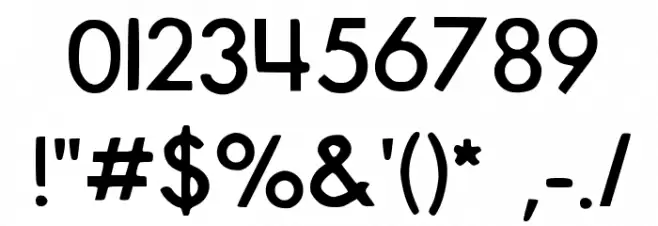 Muppets Regular Font OTHER CHARS