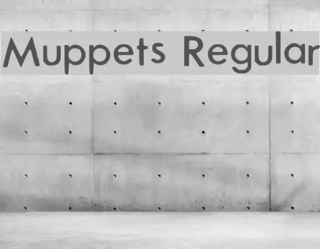 Muppets Regular Font examples