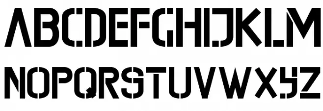 Mura-Knockout Schriftart Groß