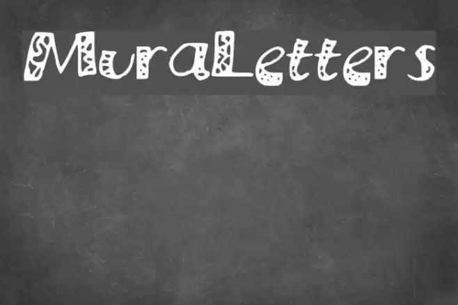 MuraLetters Font examples