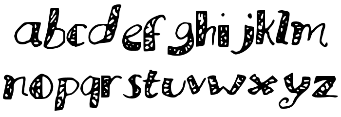 MuraLetters Font LOWERCASE