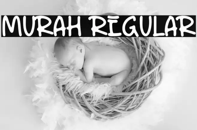 Murah Regular Font examples