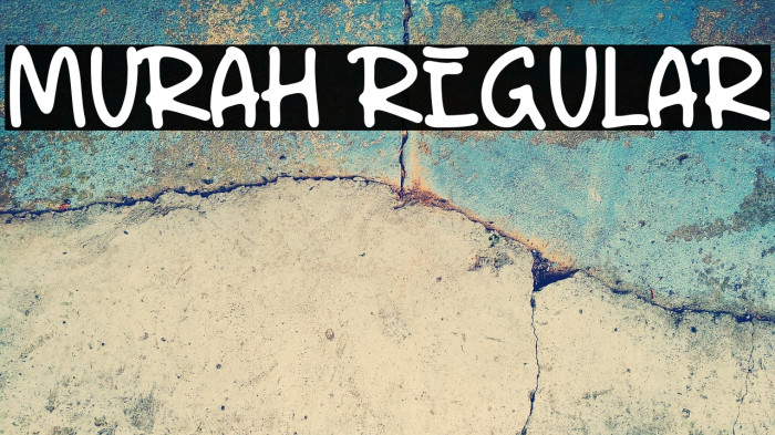 Murah Regular Caratteri examples