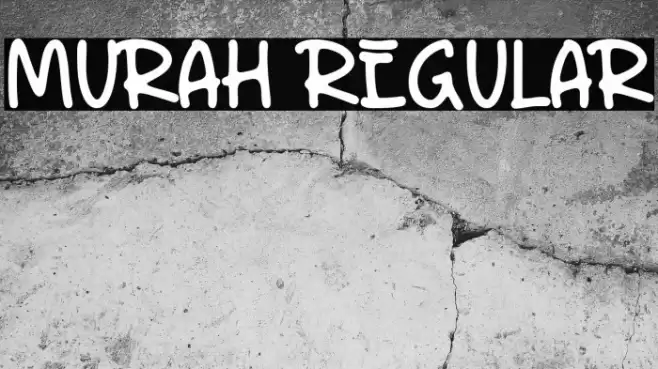 Murah Regular Font examples