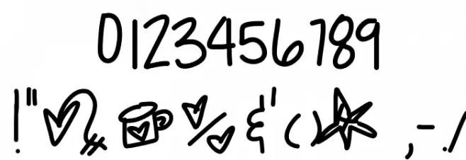 MurakamiRilapika Font OTHER CHARS