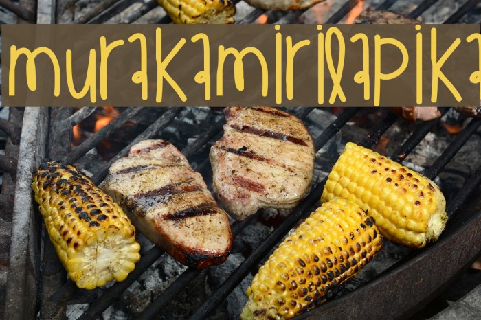 MurakamiRilapika Font examples
