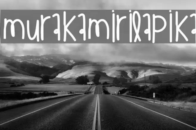 MurakamiRilapika Font examples