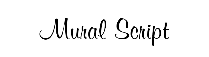 Mural Script Font