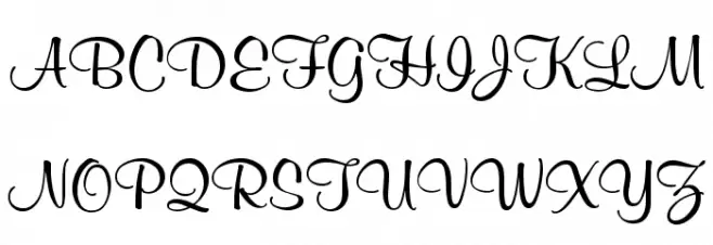 Mural Script Schriftart Groß