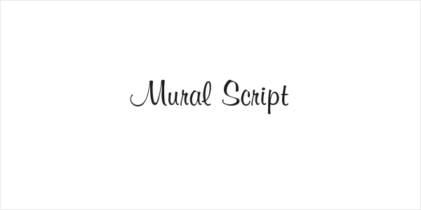 Mural Script Logo