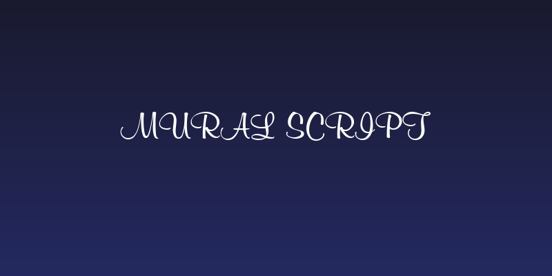 Mural Script Social Header