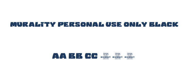 Murality PERSONAL USE ONLY Black Font Preview
