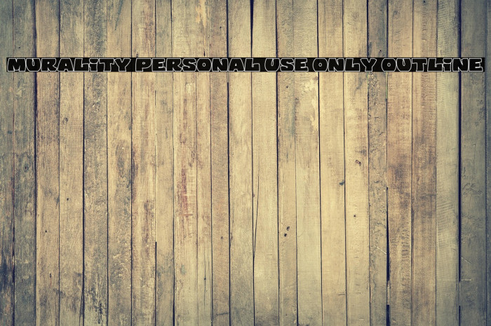 Murality PERSONAL USE ONLY Outline Example 3