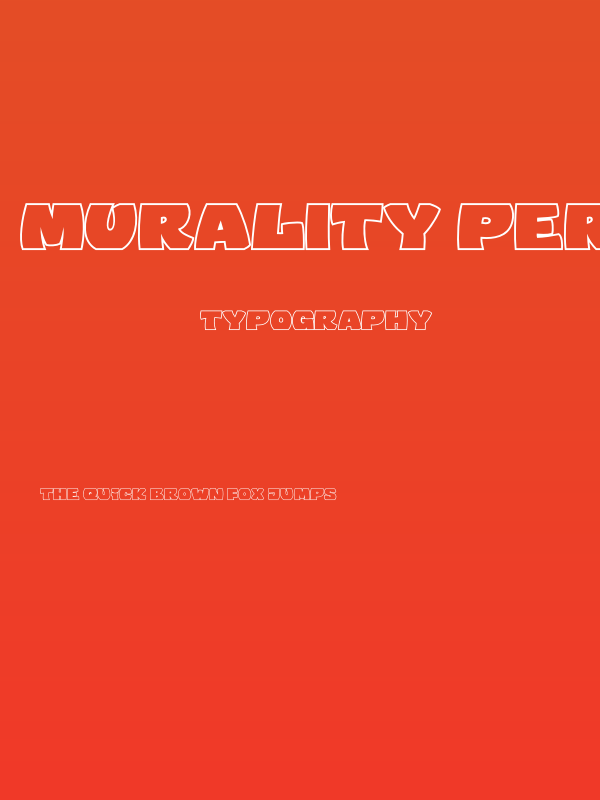 Murality PERSONAL USE ONLY Outline Poster