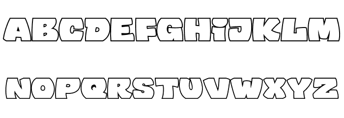 Murality PERSONAL USE ONLY Outline Font LOWERCASE