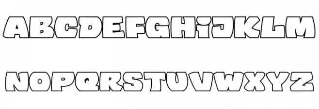 Murality PERSONAL USE ONLY Outline Font LOWERCASE