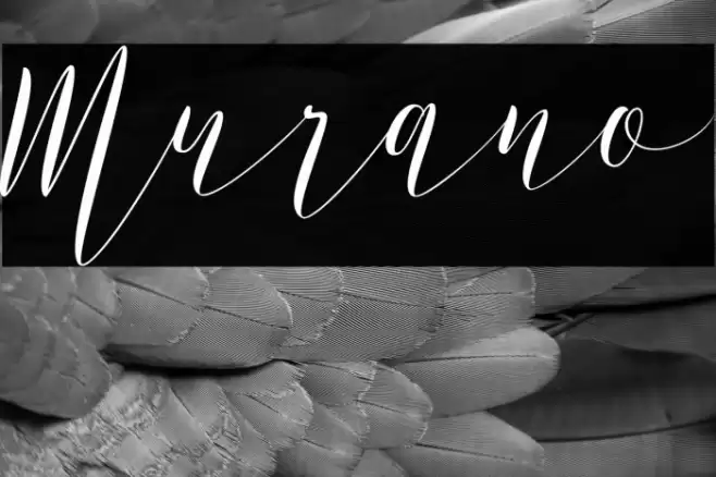 Murano Font examples