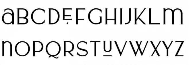 Murberry Caratteri MINUSCOLO