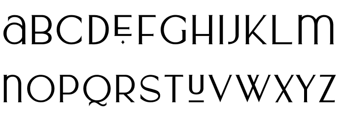 Murberry Font LOWERCASE