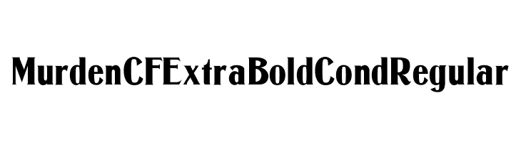 Murden CF ExtraBold Cond Regular  Frei Schriftart Herunterladen