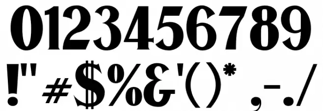 Murden CF ExtraBold Cond Regular Font OTHER CHARS