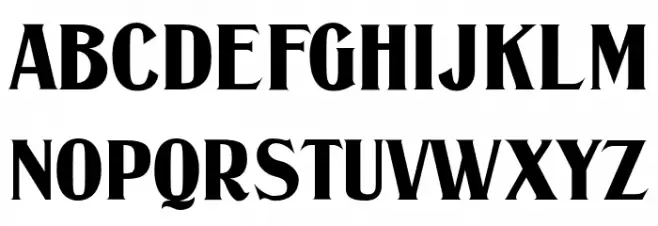 Murden CF ExtraBold Cond Regular Schriftart Groß