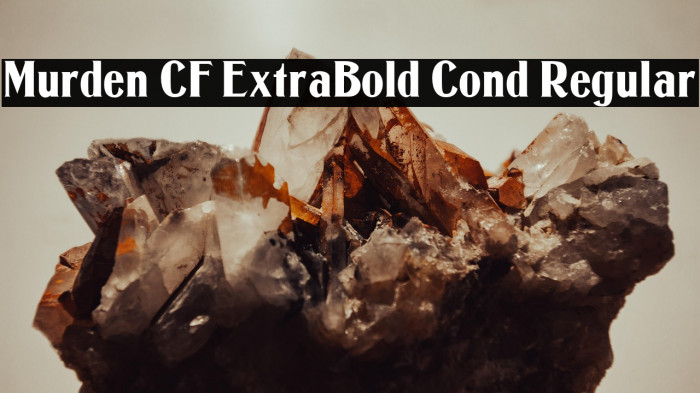 Murden CF ExtraBold Cond Regular Example 2