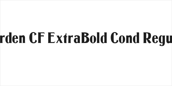 Murden CF ExtraBold Cond Regular Logo