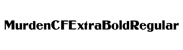 Murden CF ExtraBold Regular  免费字体下载