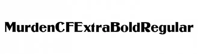 Murden CF ExtraBold Regular  لخطوط تنزيل