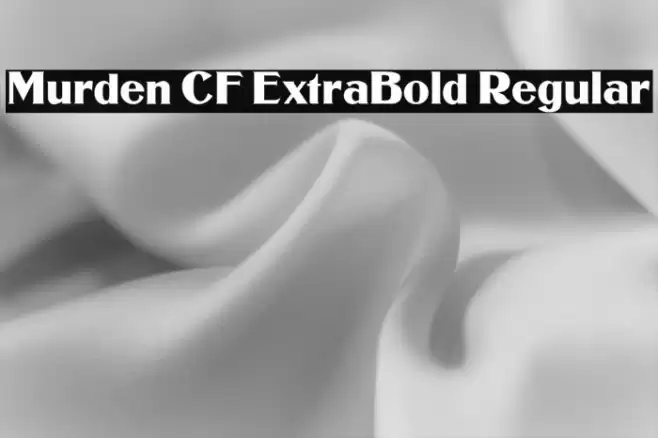 Murden CF ExtraBold Regular Font examples