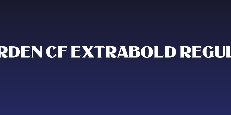 Murden CF ExtraBold Regular Social Header
