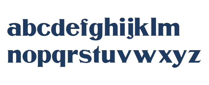 Murden CF ExtraBold Regular Lowercase