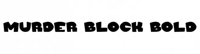 Murder Block Bold  Frei Schriftart Herunterladen