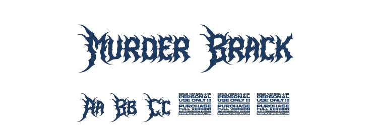 Murder Brack Font Preview