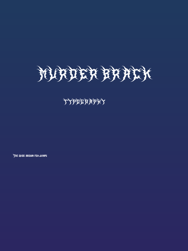Murder Brack Poster