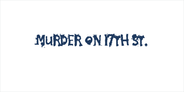Murder on 17th St. Logo