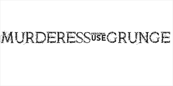 Murderess Grunge Logo