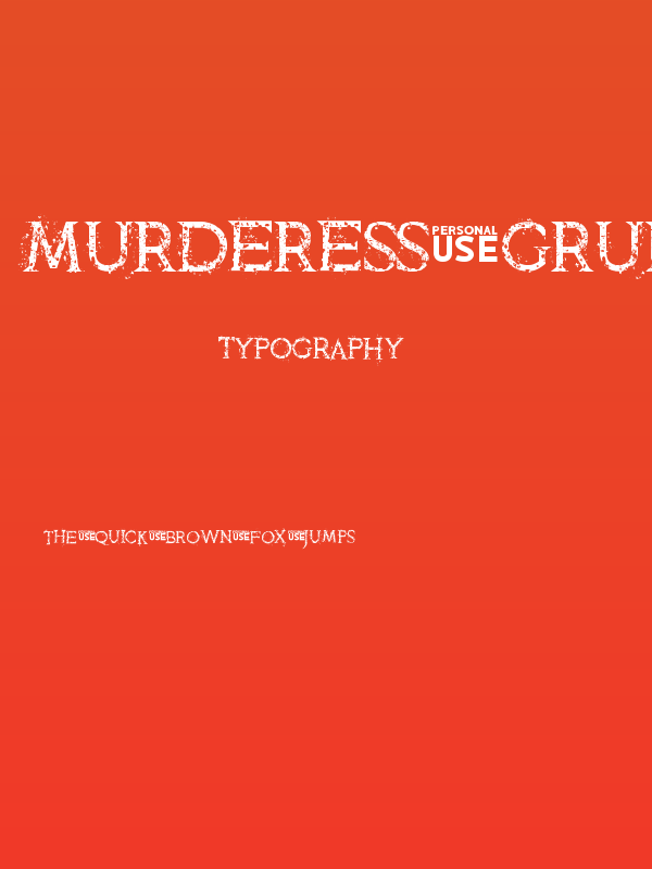 Murderess Grunge Poster