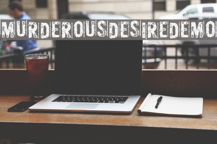MurderousDesireDEMO Font examples