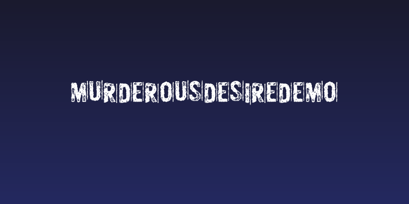 MurderousDesireDEMO Social Header