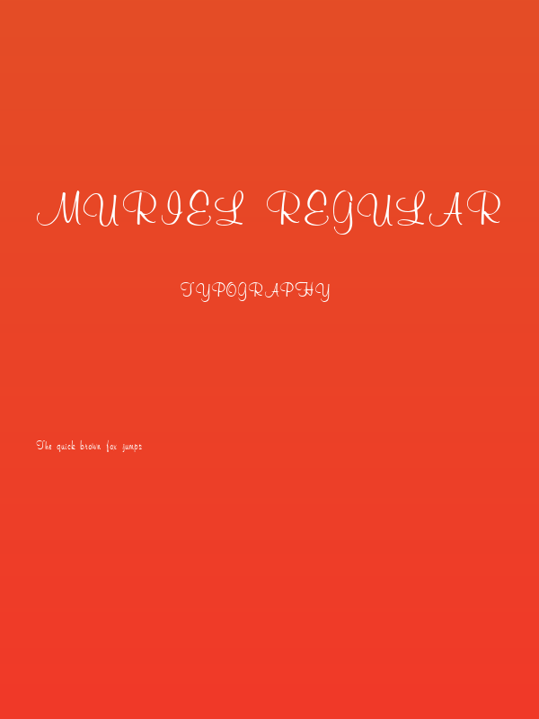 Muriel Regular Poster