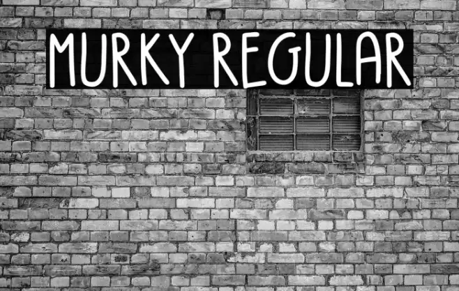 Murky Regular Font examples