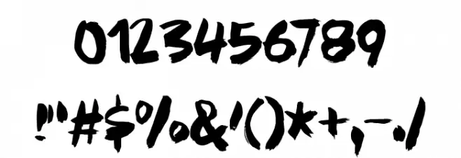 MurkyBuzzDEMO Font OTHER CHARS