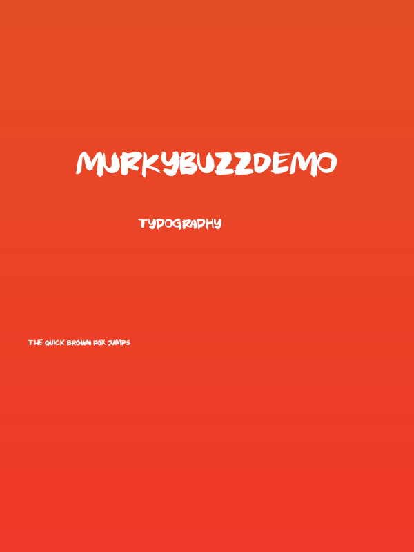 MurkyBuzzDEMO Poster
