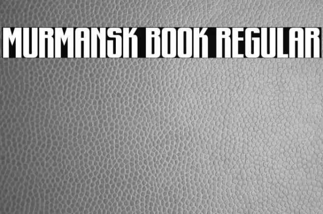 Murmansk Book Regular Example 1