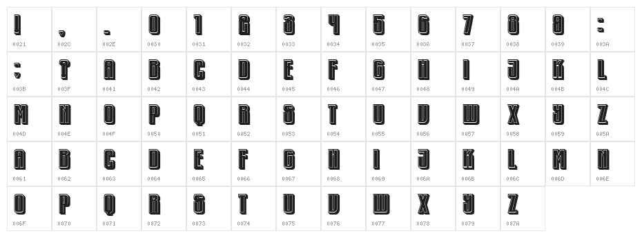 Murmansk Filled Regular Character Map