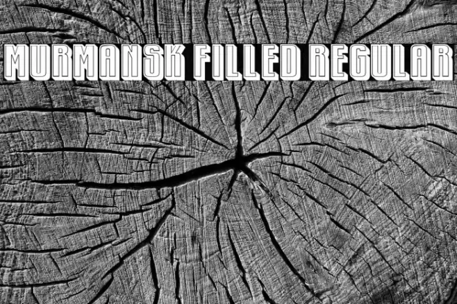 Murmansk Filled Regular Font examples