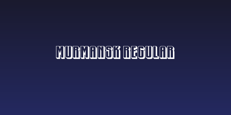 Murmansk Regular Social Header