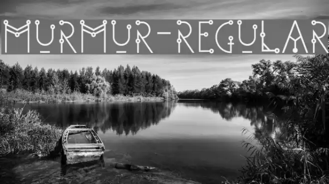 Murmur-Regular Font examples